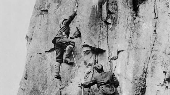 two english climbers early 1900s