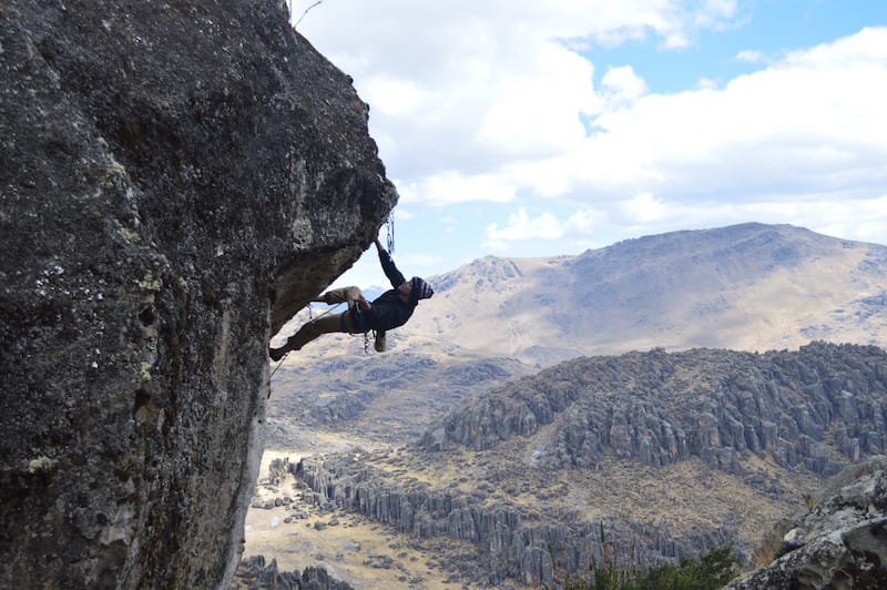 rock climbing hatun machay peru