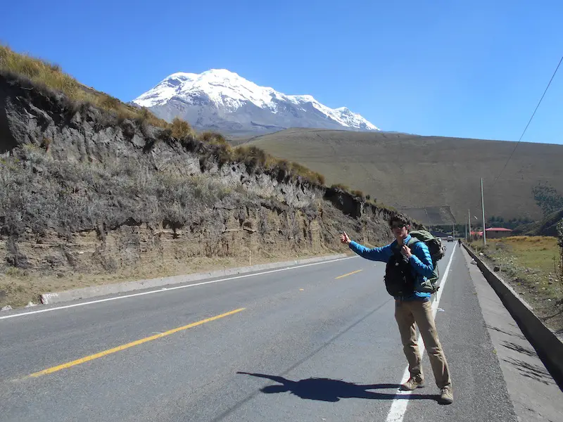 hitchhiking rock climbing ecuador