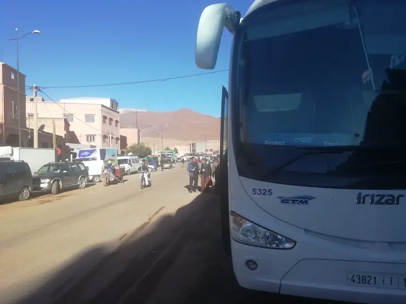 CTM bus in town morocco