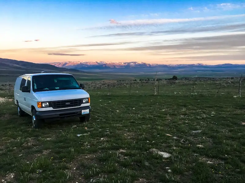 van camping for free on BLM and USFS land