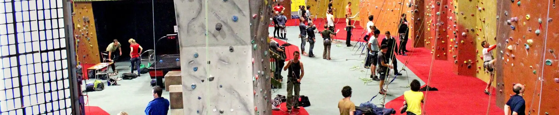 climbers at extreme edge climbing gym auckland