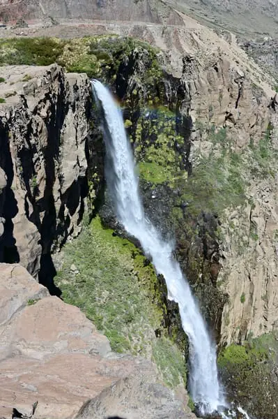 Waterfall in the valle de los condores