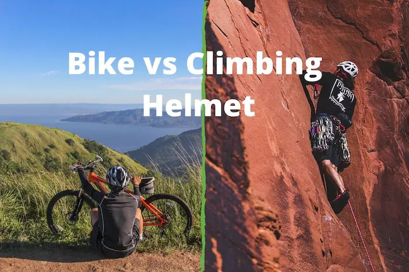 Helmet comparison: Bike vs climbing helmet