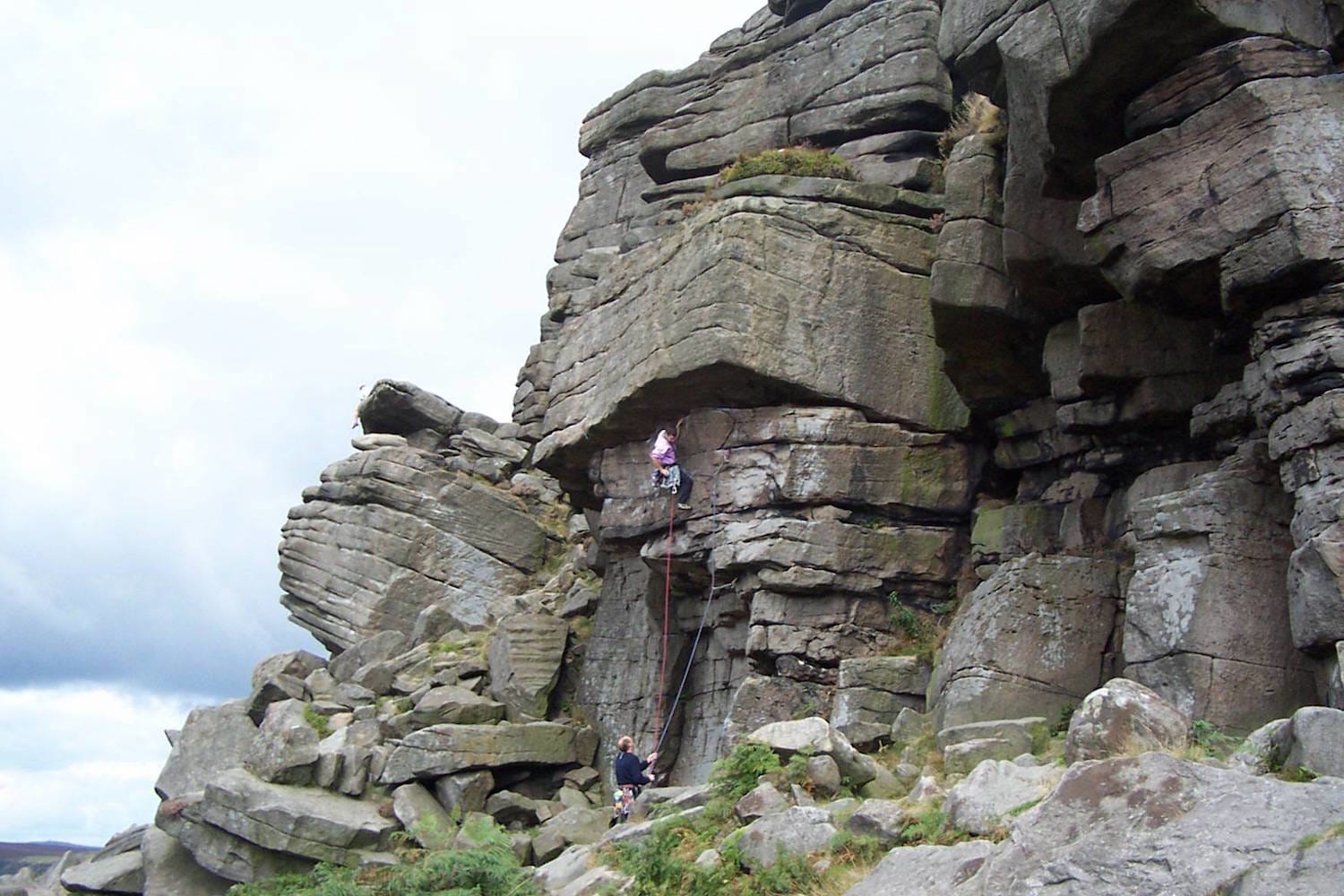 People climbing