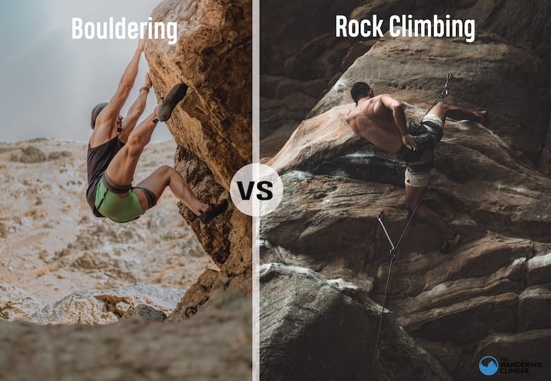 Bouldering vs escalada en roca comparacion