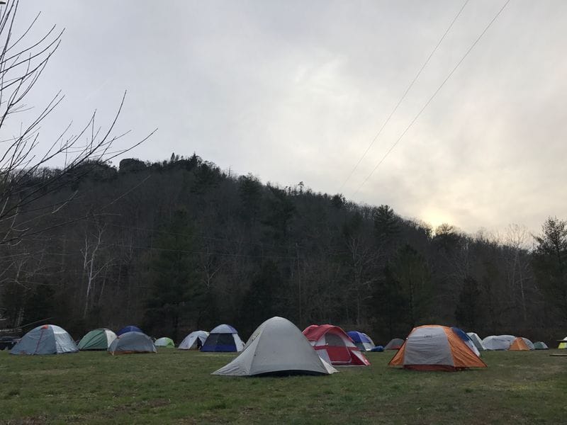 View towards the camp 