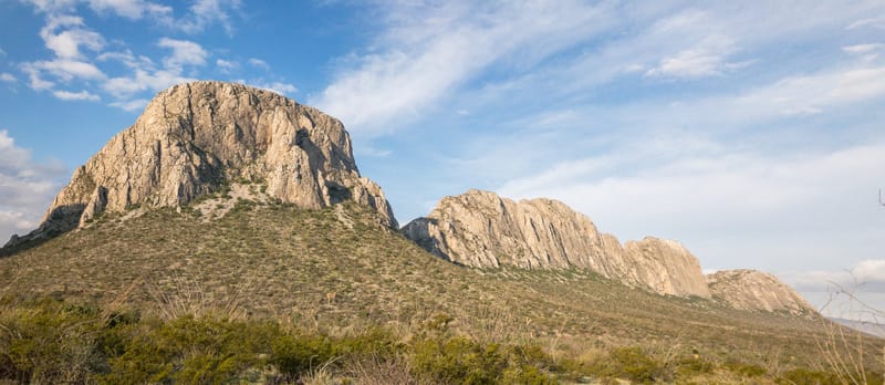 view of the mountains