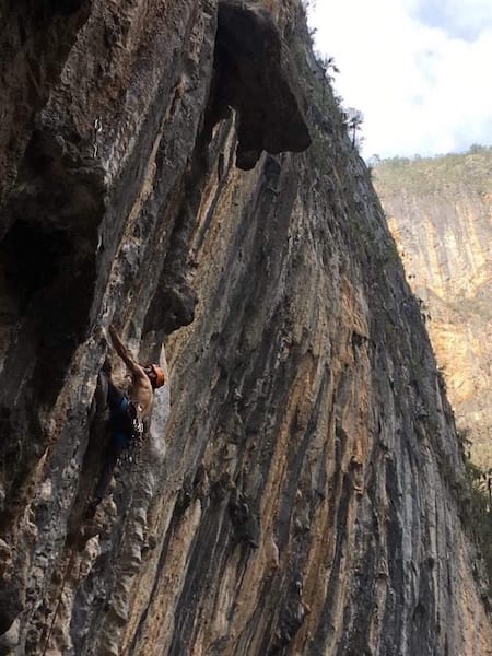 person climbing