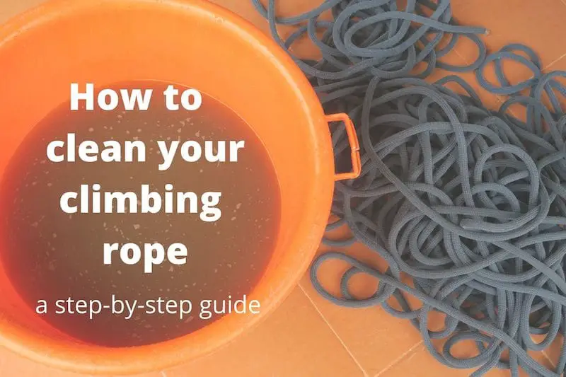 how to clean your climbing rope