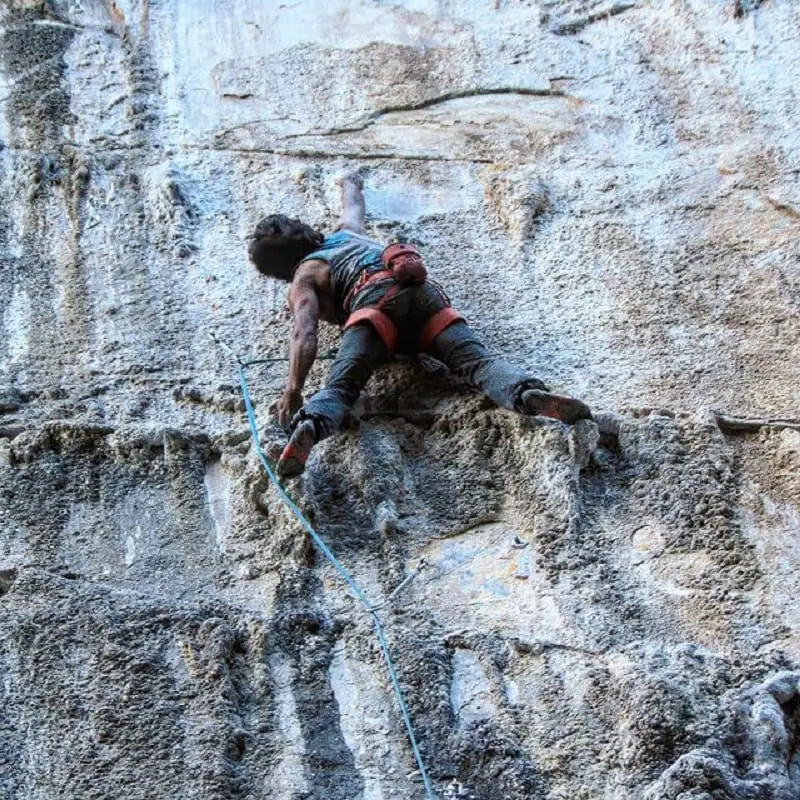 person climbing