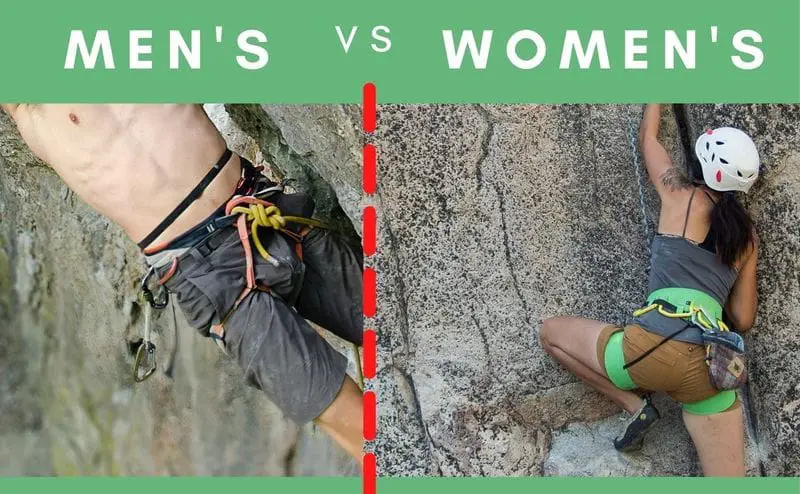 harness comparison men and women