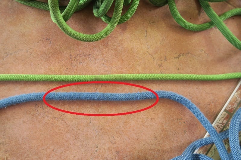 how to know when your climbing rope is too old