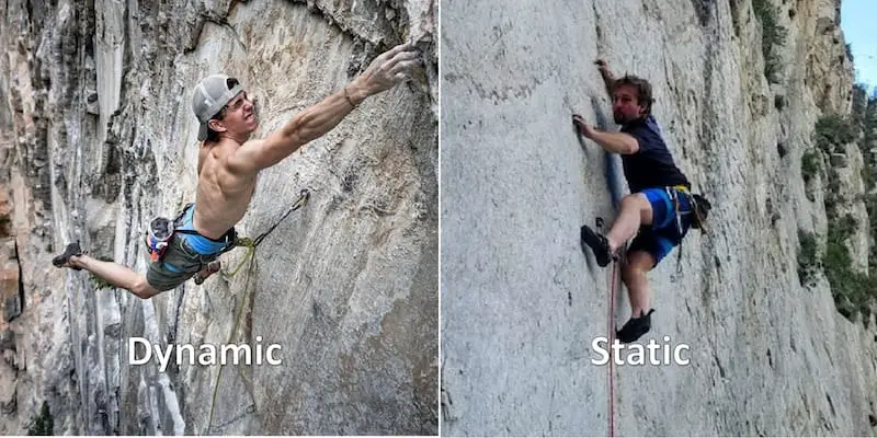 climbing rockStatic vs Dynamic Climbing: