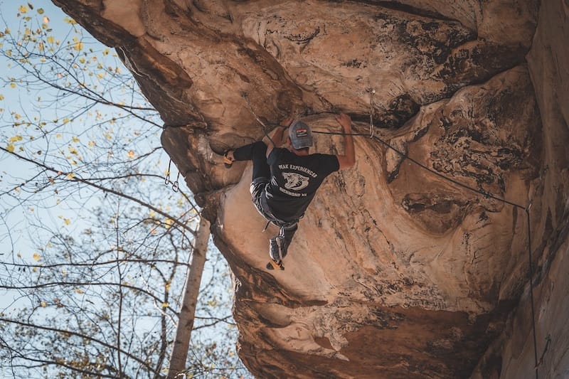 climbing rock