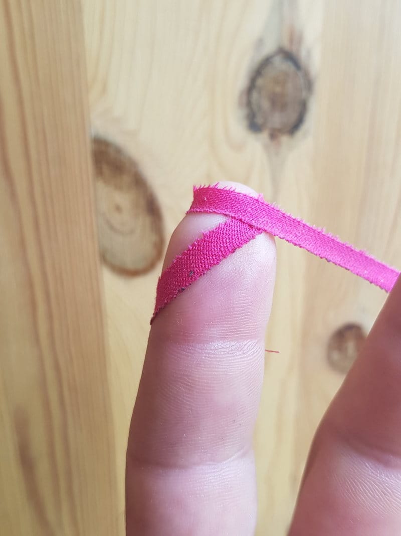 covering finger with tape