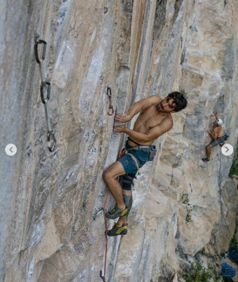 man climbing